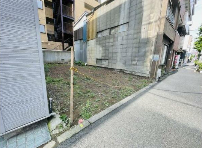 墨田区千歳１丁目の売地の前面道路含む現地写真