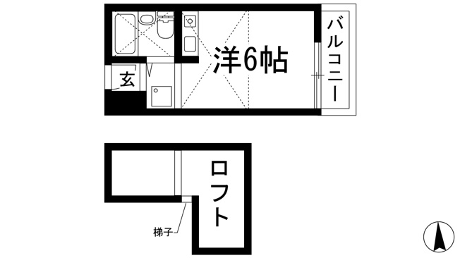 【間取り】 | メゾンサクラ１４