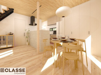 【周辺】 | 宇治市宇治戸ノ内　売土地　建築条件付き | 標準仕様（アトリエスタイルハウス仕様）で断熱材は気密性、断熱性能も高い、吹付断熱を採用。屋根断熱を実現していますので、お家全体が冬はあったかく、夏は涼しいお家づくりが可能です。