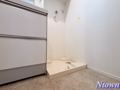 【設備】 | ハーモニーテラスケー | 洗濯機置き場です。