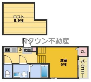 【間取り】 | ハーモニーテラスケー | 間取りです。