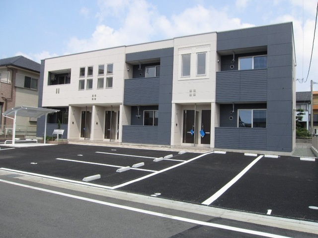 熊本市南区田井島３丁目のアパートの駐車場