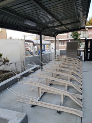 【その他共用部分】 | ザ・テラスコート英 | 大事の自転車を雨から守れる屋根付きの駐輪場♪　別途契約要