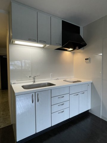 イーストアベニューのキッチン|IHクッキングヒーターのシステムキッチン　収納スペースも豊富です