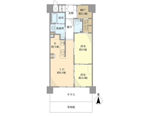 【間取り】 | ウィズフィール京都山科