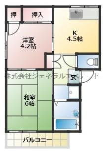 ワールドライフ中田Ⅰの間取り