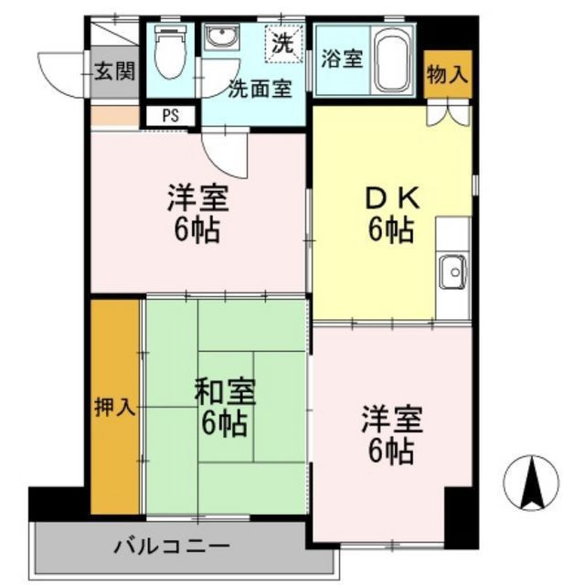 ハイム辻Ａの間取り