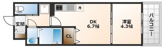 【間取り】 | ガレリア大阪空港 Ⅰ