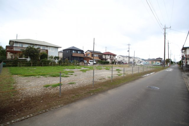 川越市府川　建築条件なし売地　東武東上線『川越駅』バス16分　【山田小学区】の前面道路含む現地写真