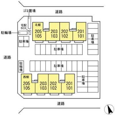【区画図】 | アルカイックシャトー西館
