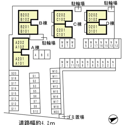 【区画図】 | パイン テイル C棟