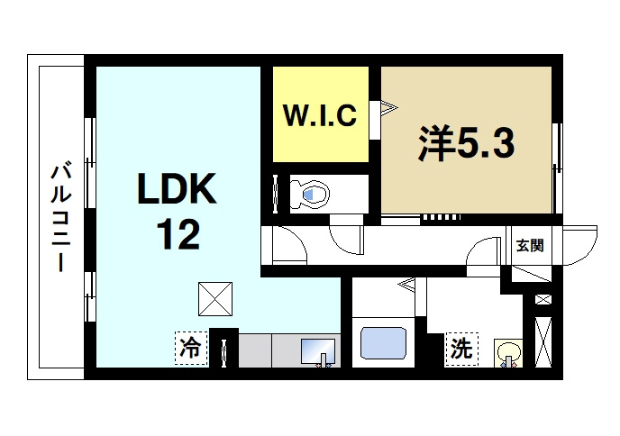 リビングタウン大和郡山の間取り|ゆったり一人暮らしをしたい方、二人暮らしの方にもオススメのお部屋です