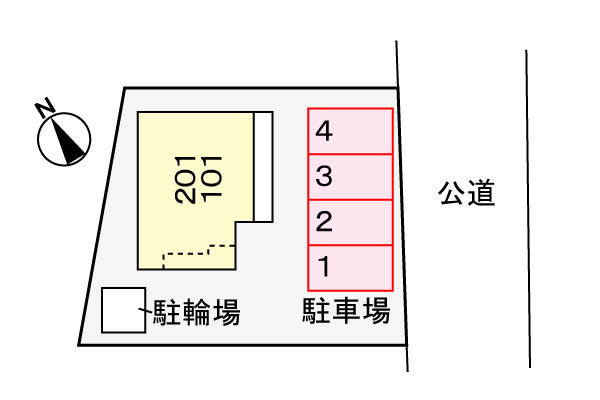 ラッキーハウス アニーの区画図