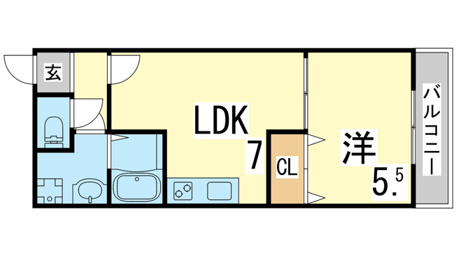 【間取り】 | ラムール鷹取