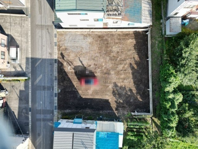 【外観】 | 黒石市東新町土地 | 真上から撮影。今すぐ建てられます。