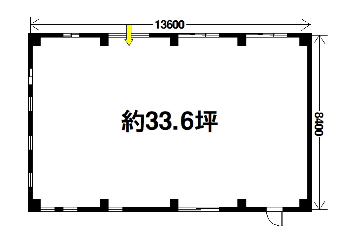 八条5丁目店舗の間取り