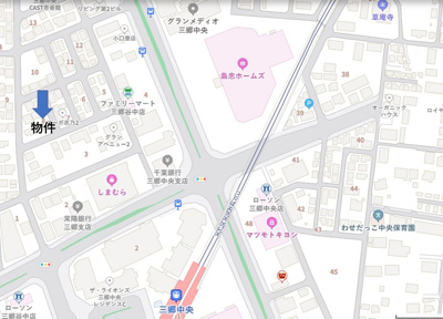 【地図】 | 中央３丁目土地