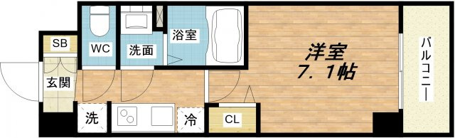 【間取り】 | プレサンスOSAKA DOMECITYクロスティ