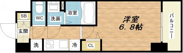 【間取り】 | プレサンスOSAKA DOMECITYクロスティ