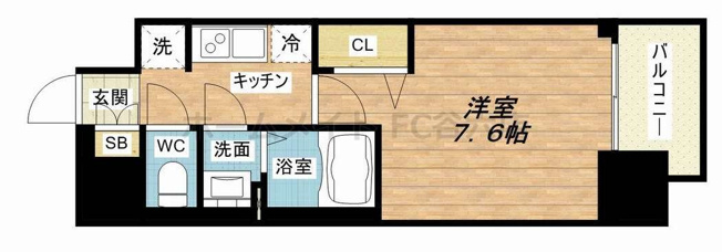 【間取り】 | プレサンス難波フィールド
