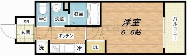 【間取り】 | プレサンス堺筋本町駅前シェル