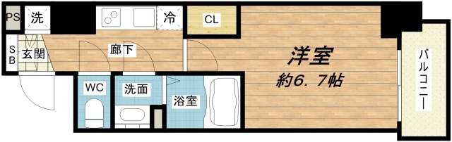 【間取り】 | プレサンス松屋町駅前