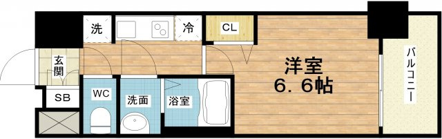 【間取り】 | プレサンス大国町アドロッソ