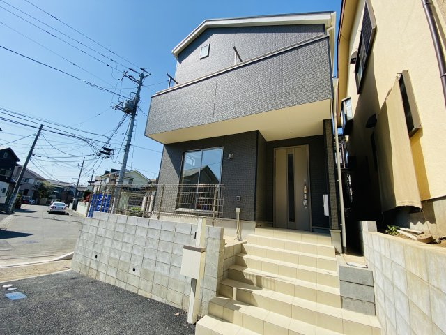 上尾市瓦葺第15　新築戸建の外観|現地（2023年4月）撮影