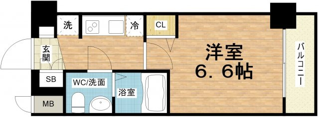 【間取り】 | ワールドアイ阿波座WEST