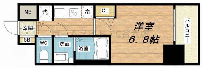 【間取り】 | プレサンス立売堀パークシティ
