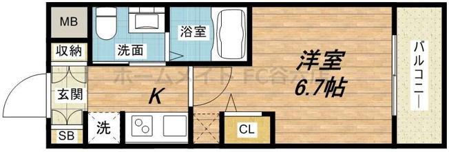 【間取り】 | エステムコート阿波座プレミアム