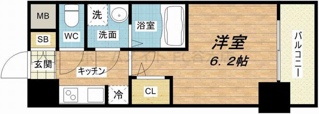 【間取り】 | S-RESIDENCE南堀江