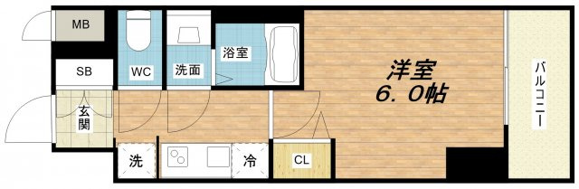 【間取り】 | レオンコンフォート難波クレア