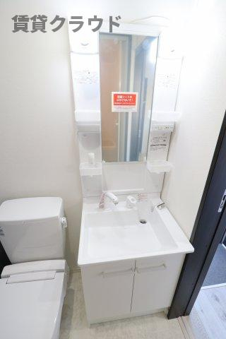 ヒルズナインの洗面所|忙しい朝には欠かせない洗面所です