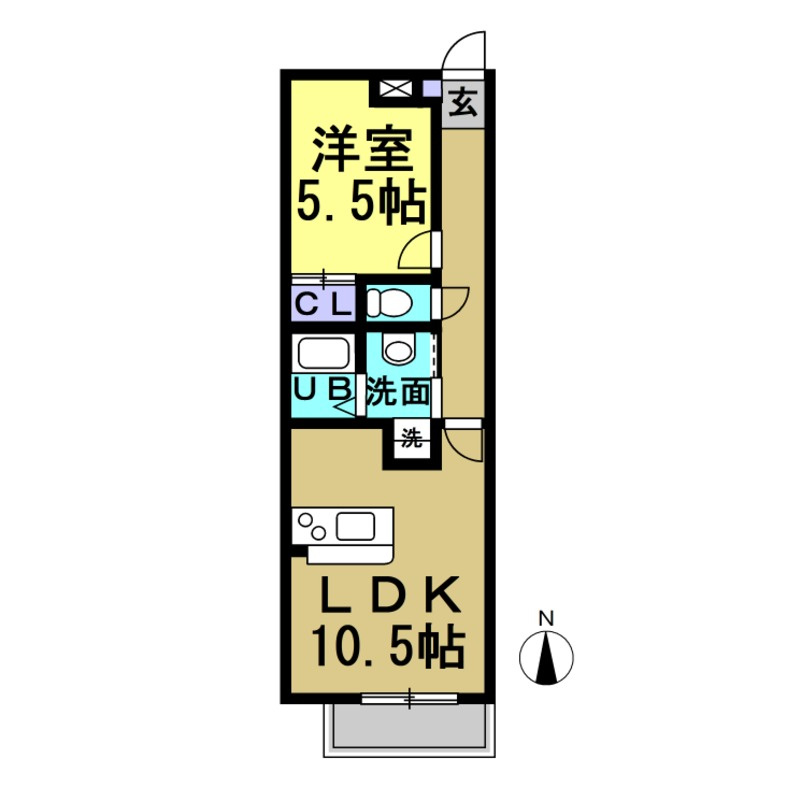 ブルーローズガーデン　B棟の間取り