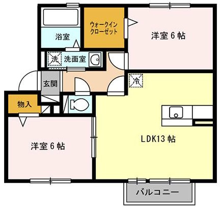 ヴィボヌールの間取り