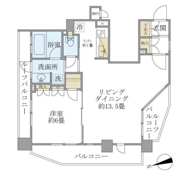 【間取り】 | ステージグランデ本郷 | 1LDK　50.18㎡【ステージグランデ本郷】