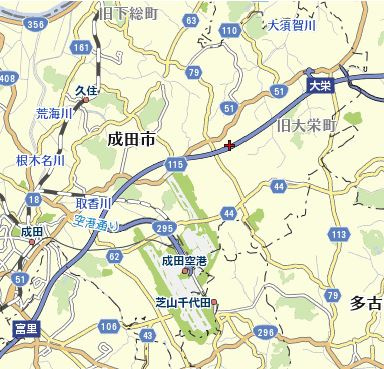 成田第一流通の地図