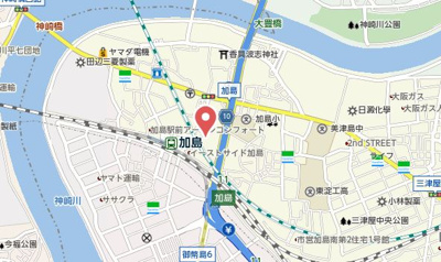 【地図】 | グランエクラ加島Ⅰ