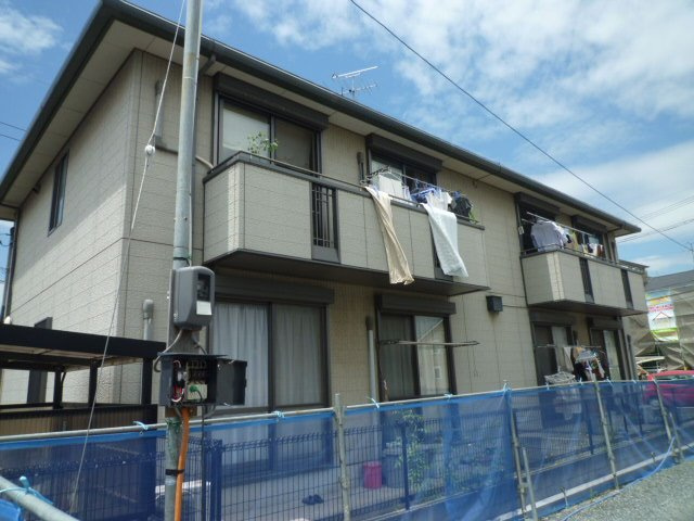 都窪郡早島町前潟のアパートの外観