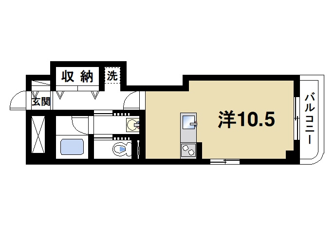 LA RIVIERE OKAMOTOの間取り|一人暮らしも快適に満喫できます