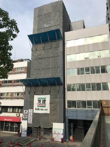 Grand Soleil大須白川の外観|建築現場