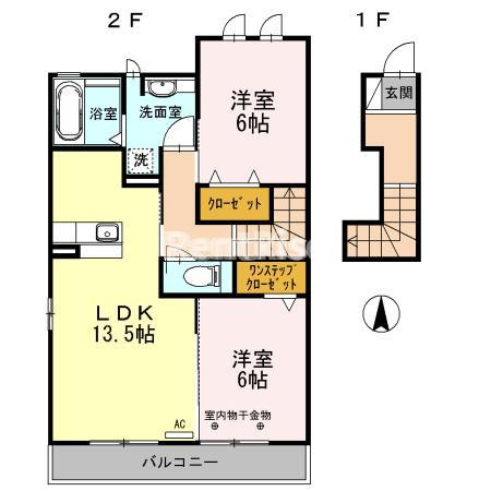 ゴウヒガシ ムジューの間取り