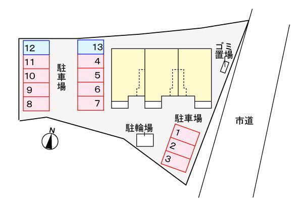T・グリーングラスの区画図