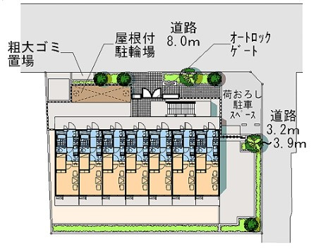 レオパレス小関の区画図