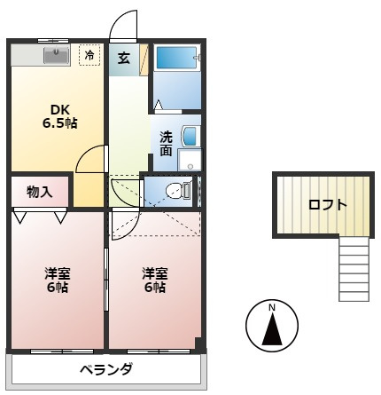 フレグランスモリカワCの間取り