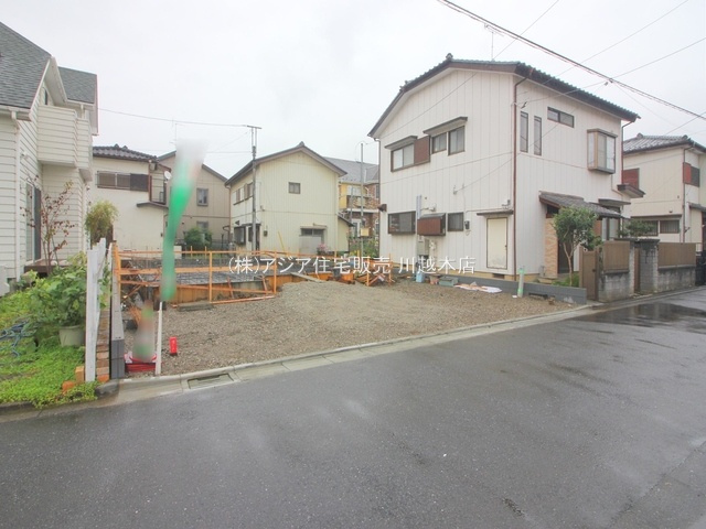 川越市岸町第三　新築戸建の外観|更地　建設中