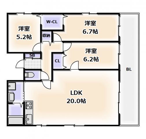 【間取り】 | CITY SPIRE難波WESTⅡ