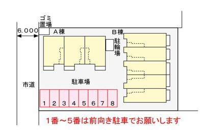 【駐車場】 | セレナーデＡ棟 | 駐車場