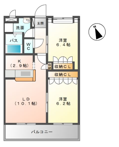 ファームタウン桜の間取り
